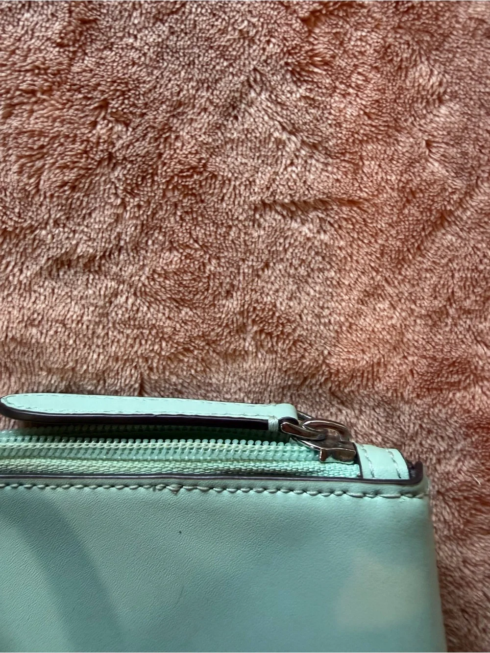 kate spade mint leather tote bag